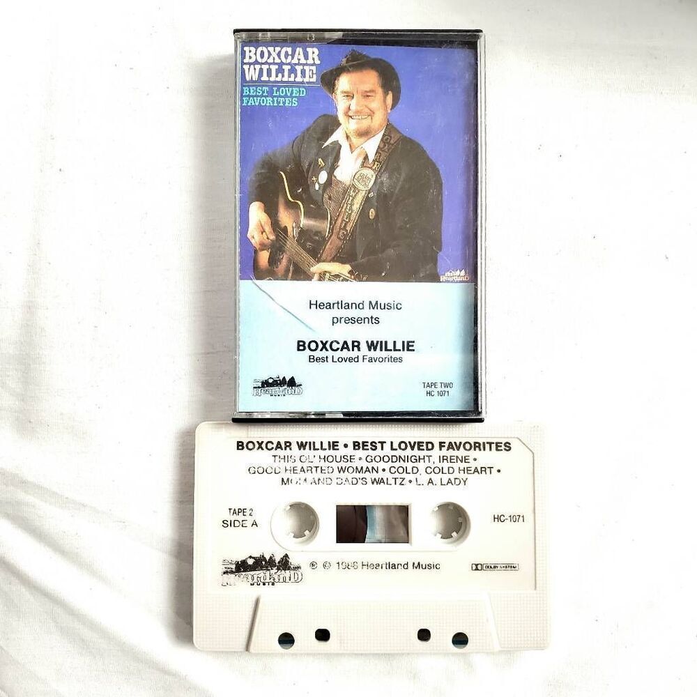 Boxcar Willie – Best Loved Favorites Cassette Tape Heartland Music 1983